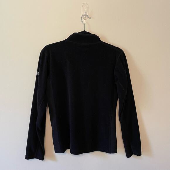 The North Face M/M fitted long sleeve pullover sweater fleece polyester black - Picture 6 of 8